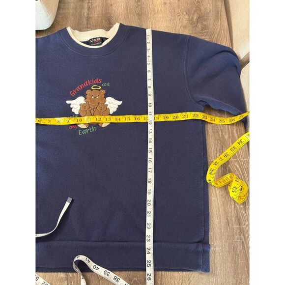 vintage crewneck grandma teddy pullover sweater - Picture 5 of 5